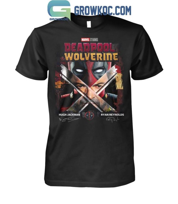 Marvel Deadpool Wolverine Hugh Jackman Ryan Reynolds Best Friend T-Shirt