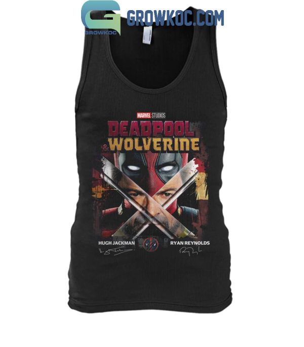 Marvel Deadpool Wolverine Hugh Jackman Ryan Reynolds Best Friend T-Shirt