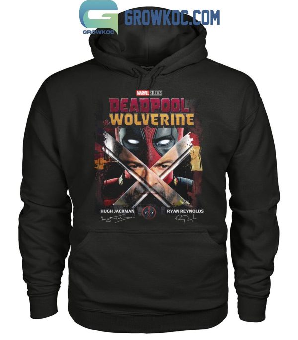 Marvel Deadpool Wolverine Hugh Jackman Ryan Reynolds Best Friend T-Shirt