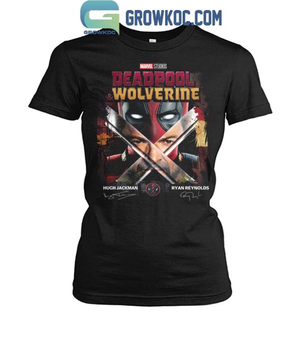 Marvel Deadpool Wolverine Hugh Jackman Ryan Reynolds Best Friend T-Shirt