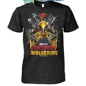 Marvel Studio Deadpool Wolverine Ryan Reynolds Hugh Jackman T-Shirt