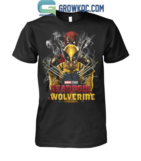Marvel Studio Deadpool Wolverine Ryan Reynolds Hugh Jackman T-Shirt