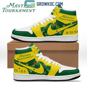 Master Tournament Golf Lovers Fan White Design Air Force 1 Shoes