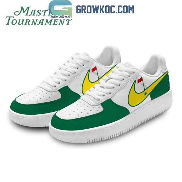 Master Tournament Golf Lovers Fan White Design Air Force 1 Shoes