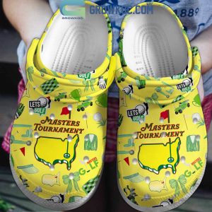 Masters Tournament 88th Golf Lovers Yellow Design Crocs Clogs