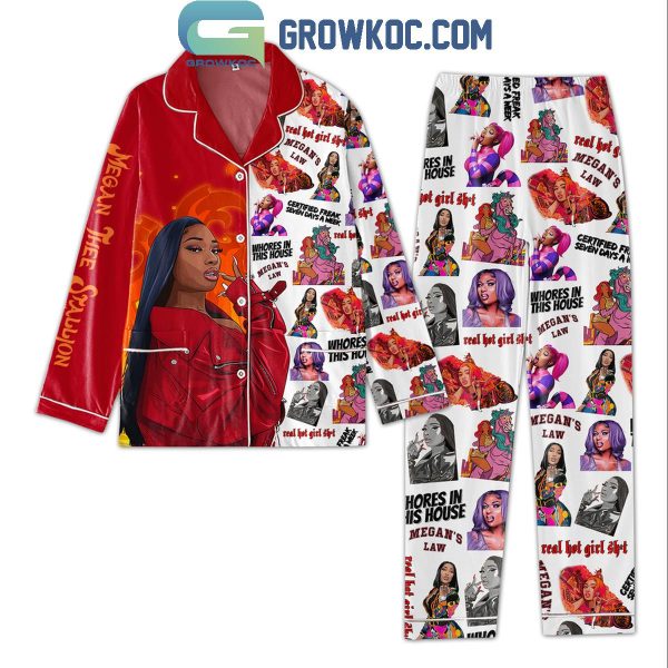 Megan Thee Stallion Who In This House Polyester Pajamas Set