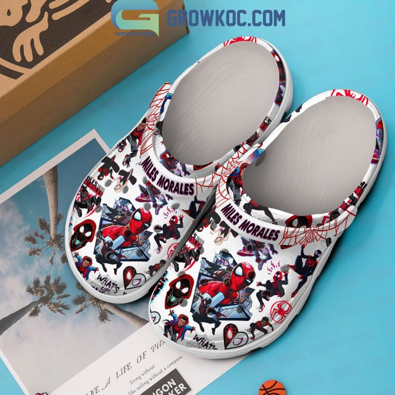 Miles Morales Spider-Man Across The Spider-Verse Crocs Clogs - Growkoc