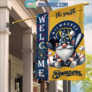 Milwaukee Brewers Happy 4th Of July Independence Day Personalized House Garden Flag