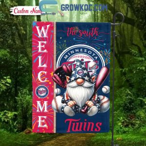 Minnesota Twins Happy 4th Of July Independence Day Personalized House Garden Flag