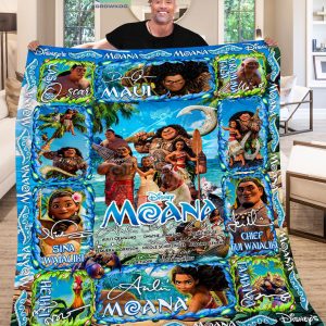 Moana Princess Disney Fleece Blanket Quilt