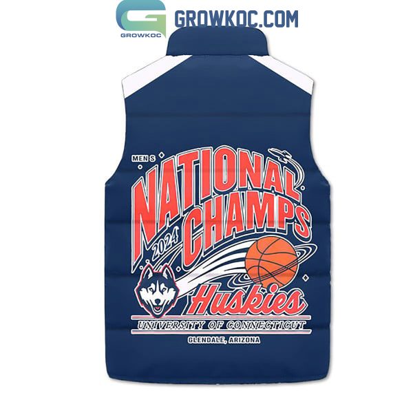 National Champions Huskies Basketball Puffer Jacket