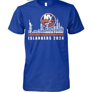 New York Islanders City Horizon Team Player Name 2024 T-Shirt