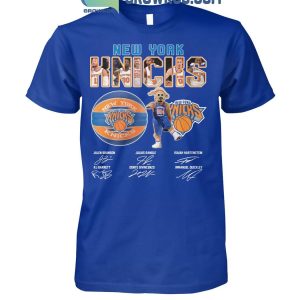 New York Knicks 2023-2024 Team Player Name Skyline T-Shirt
