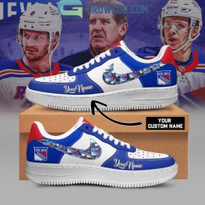 New York Rangers Hockey Team Fan Personalized Air Force 1 Shoes