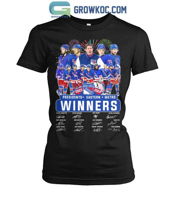 New York Rangers Presidents Eastern Metro Winners 2024 T Shirt