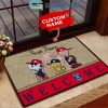 New York Mets Snoopy Peanuts Charlie Brown Personalized Doormat