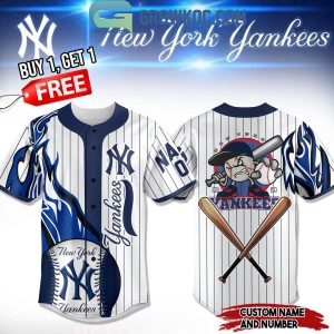 New York Yankees Winner White Design Personalized Baseball Jersey