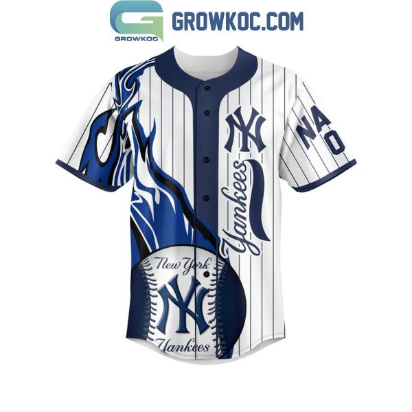 New York Yankees Winner White Design Personalized Baseball Jersey