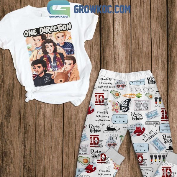 One Direction Darling Just Hold On Fleece Pajamas Set