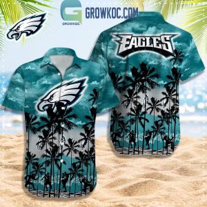 Philadelphia Eagles Palm Tree Fan Hawaiian Shirt