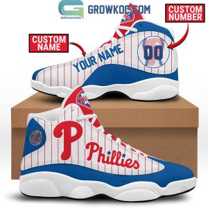 Philadelphia Phillies Baseball Team Love Personalized Air Jordan 13 Shoes