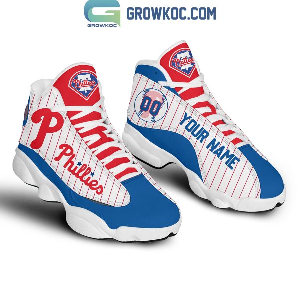 Philadelphia Phillies Baseball Team Love Personalized Air Jordan 13 Shoes