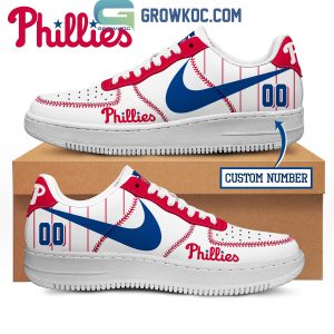 Philadelphia Phillies Fan Personalized Air Force 1 Shoes