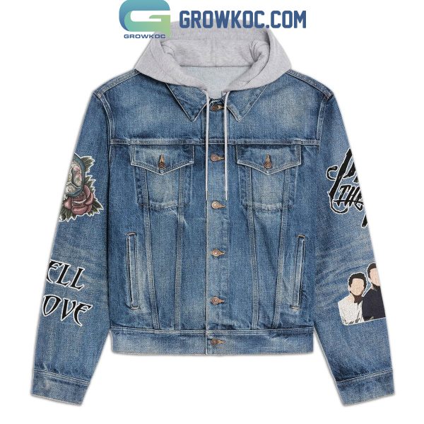 Pierce The Veil With Heaven Above You There’s Hell Over Me Hooded Denim Jacket