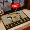 Toronto Blue Jays Snoopy Peanuts Charlie Brown Personalized Doormat