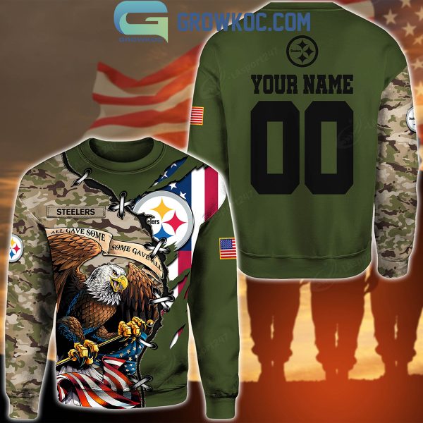 Pittsburgh Steelers Veteran Proud Of America Personalized Hoodie Shirts