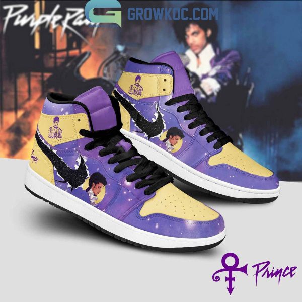 Prince When Doves Cry Air Jordan 1 Shoes White Lace