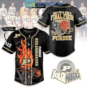 Purdue Boilermakers 2024 MCAA Men’s Final Four Personalized Baseball Jersey