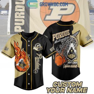 Purdue Boilermakers Boil Up Est.1869 Personalized Baseball Jersey