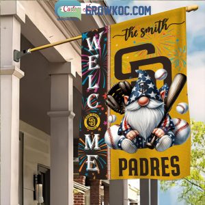 San Diego Padres Happy 4th Of July Independence Day Personalized House Garden Flag