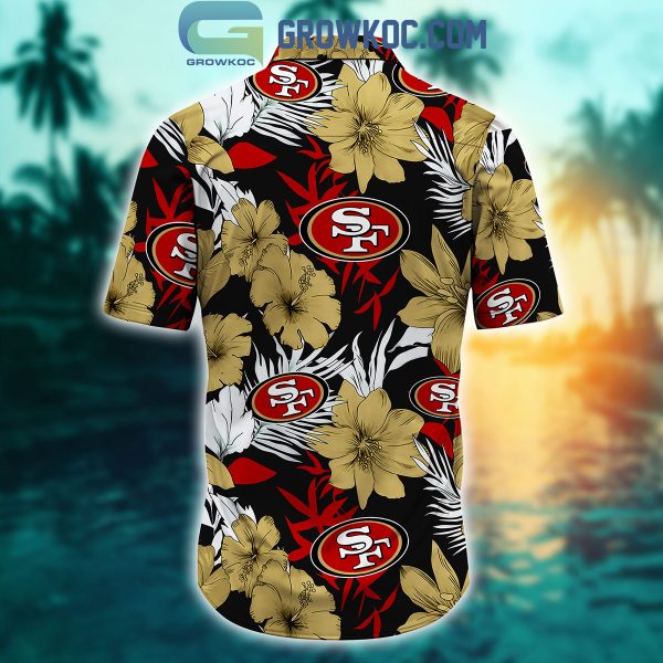 San Francisco 49ers Tropical Aloha Hibiscus Flower Hawaiian Shirt