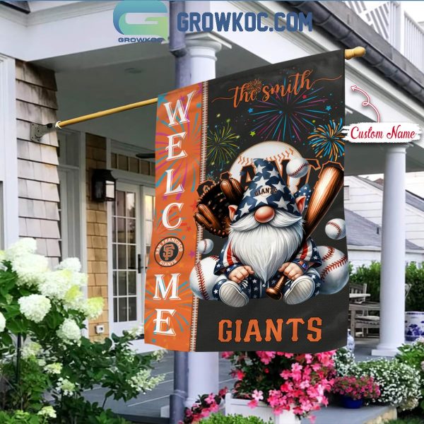 San Francisco Giants Happy 4th Of July Independence Day Personalized House Garden Flag