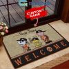 Seattle Mariners Snoopy Peanuts Charlie Brown Personalized Doormat