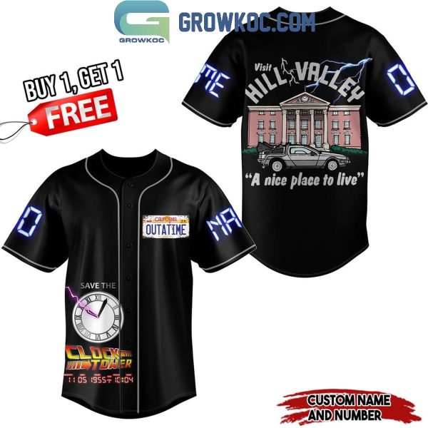 Save The Clock Tower Visit High Valley Personalized Baseball Jersey