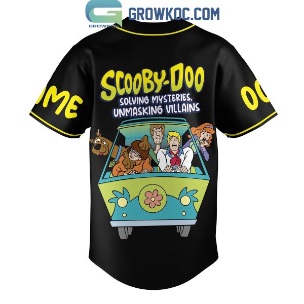 Scooby-Doo Solving Mysteries Unmasking Villains Personalized Baseball Jersey