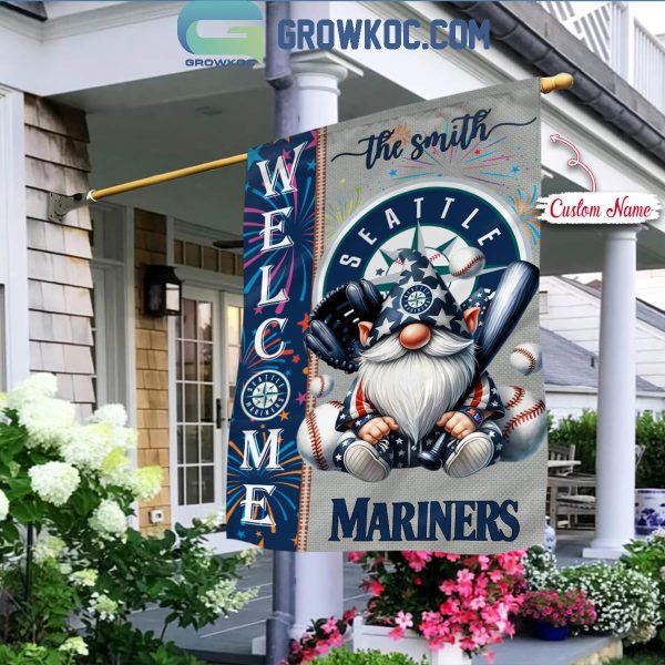 Seattle Mariners Happy 4th Of July Independence Day Personalized House Garden Flag