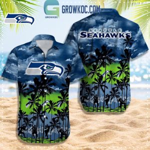 Seattle Seahawks Palm Tree Fan Hawaiian Shirt
