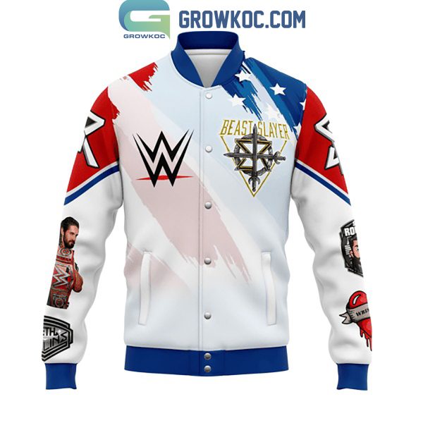 Seth Rollins Beast Slayer The Architect Baseball Jacket