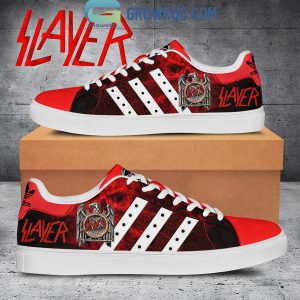 Slayer Rock Band Of The Devil Personalized Air Jordan 1 Shoes Black Design