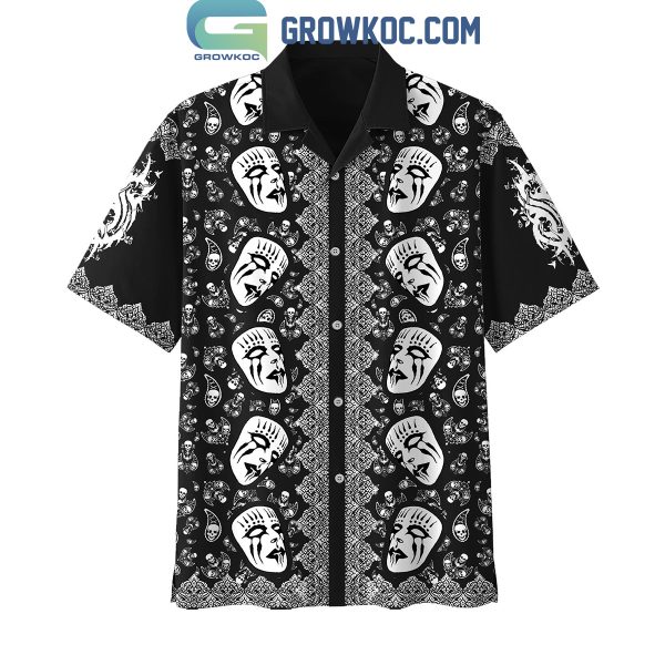 Slipknot Skull Tomb Bat Black Version Hawaiian Shirts