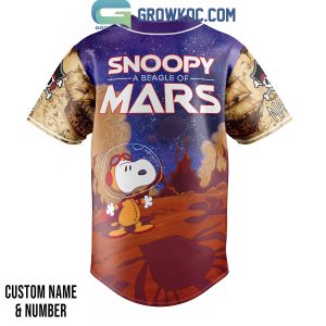 Snoopy A Beagle Of Mars Pirates Adventure Personalized Baseball Jersey
