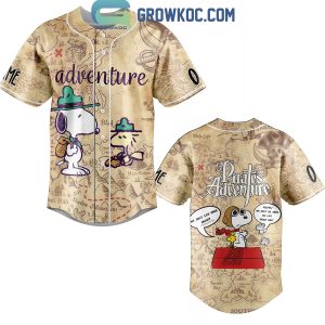 Snoopy Pirates Adventure Treasures Of The Seven Seas Personalized Baseball Jersey
