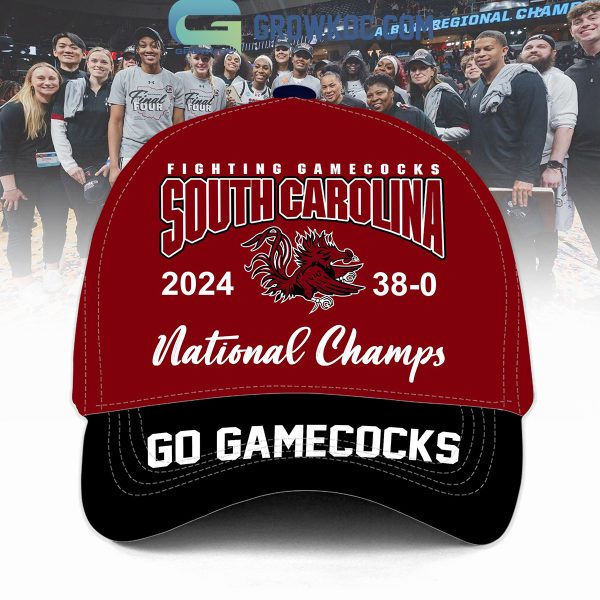 South Carolina Gamecocks 2024 National Champions Go Gamecocks Red Design Cap