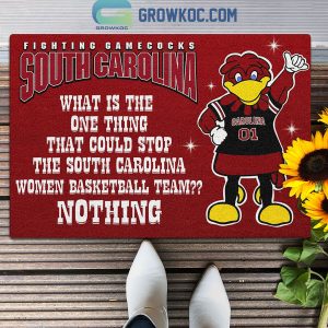 South Carolina Gamecocks Fighting Nothing Can Stop Us Fan Doormat