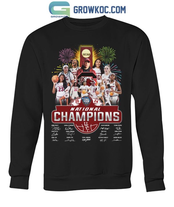 South Carolina Gamecocks NCAA Women’s Basketball National Champions 2024 Fan T-Shirt