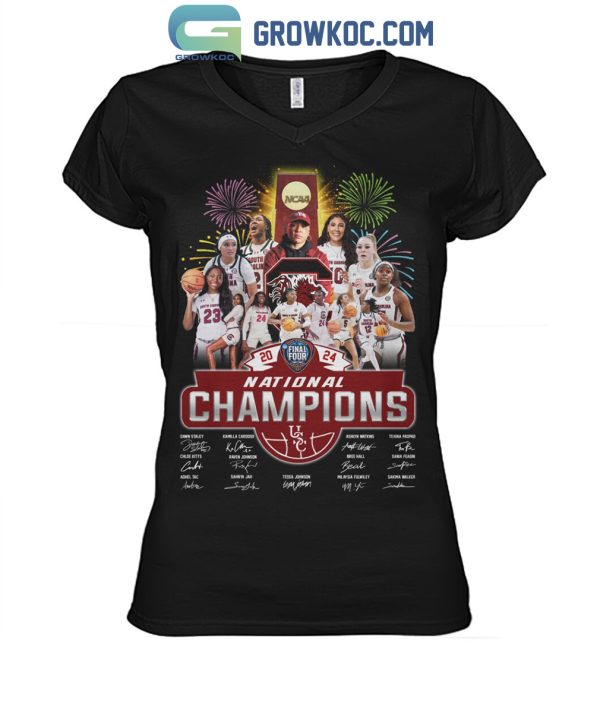 South Carolina Gamecocks NCAA Women’s Basketball National Champions 2024 Fan T-Shirt